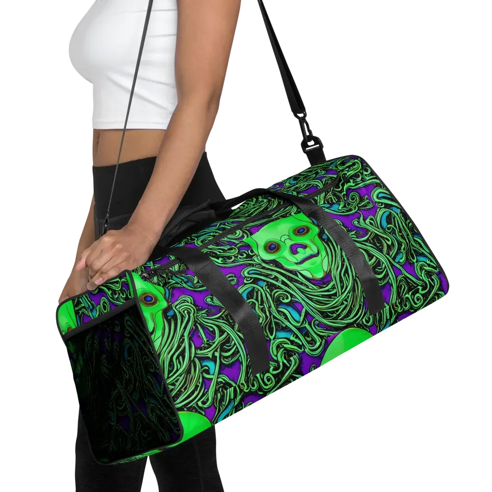 Ghostly Labyrinth on Duffle Bag — Front