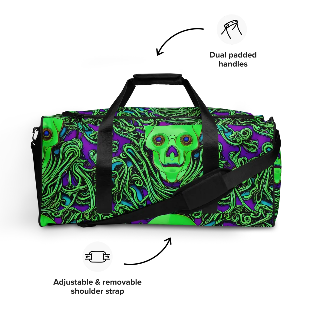 Ghostly Labyrinth on Duffle Bag — Front