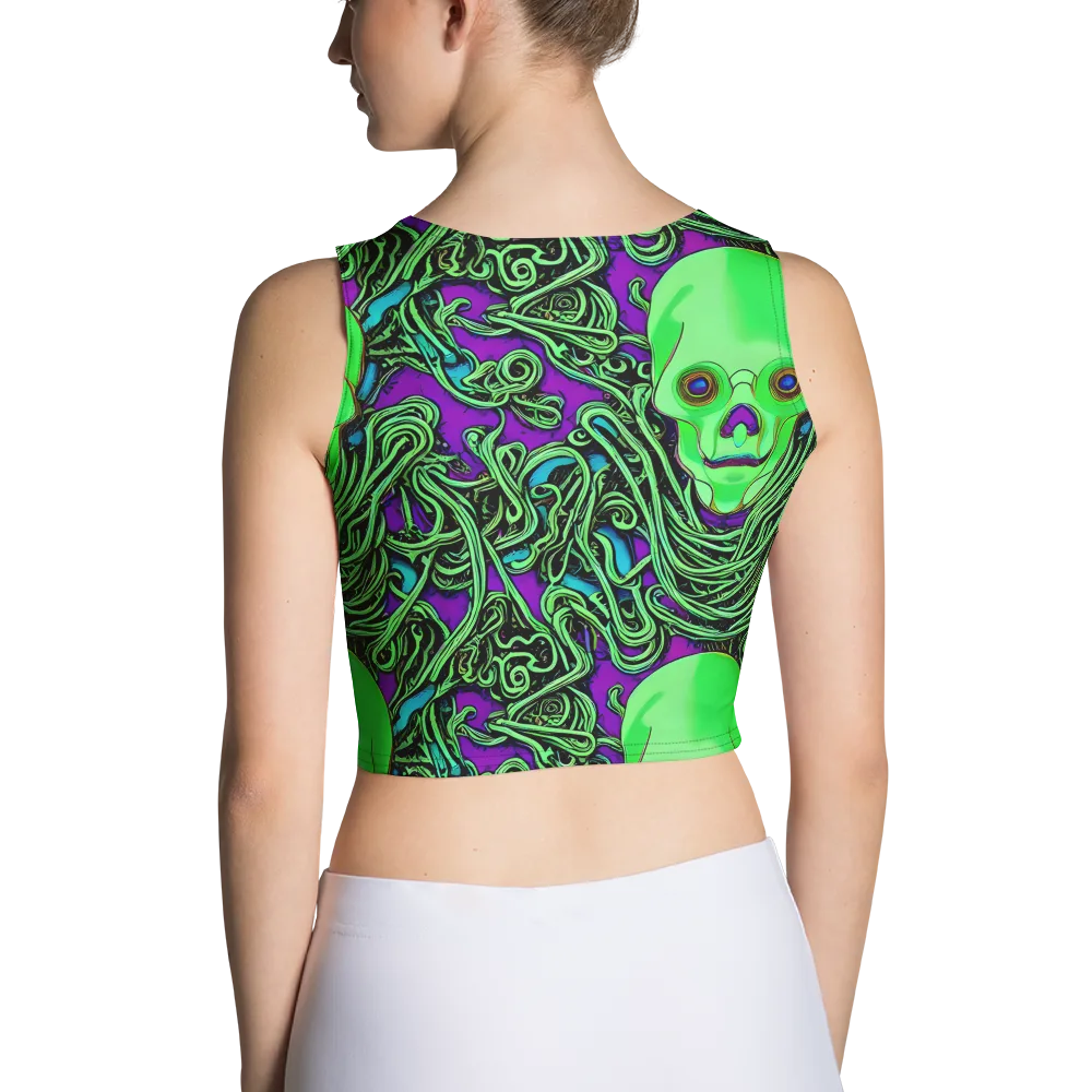 Ghostly Labyrinth on Crop Top — Back