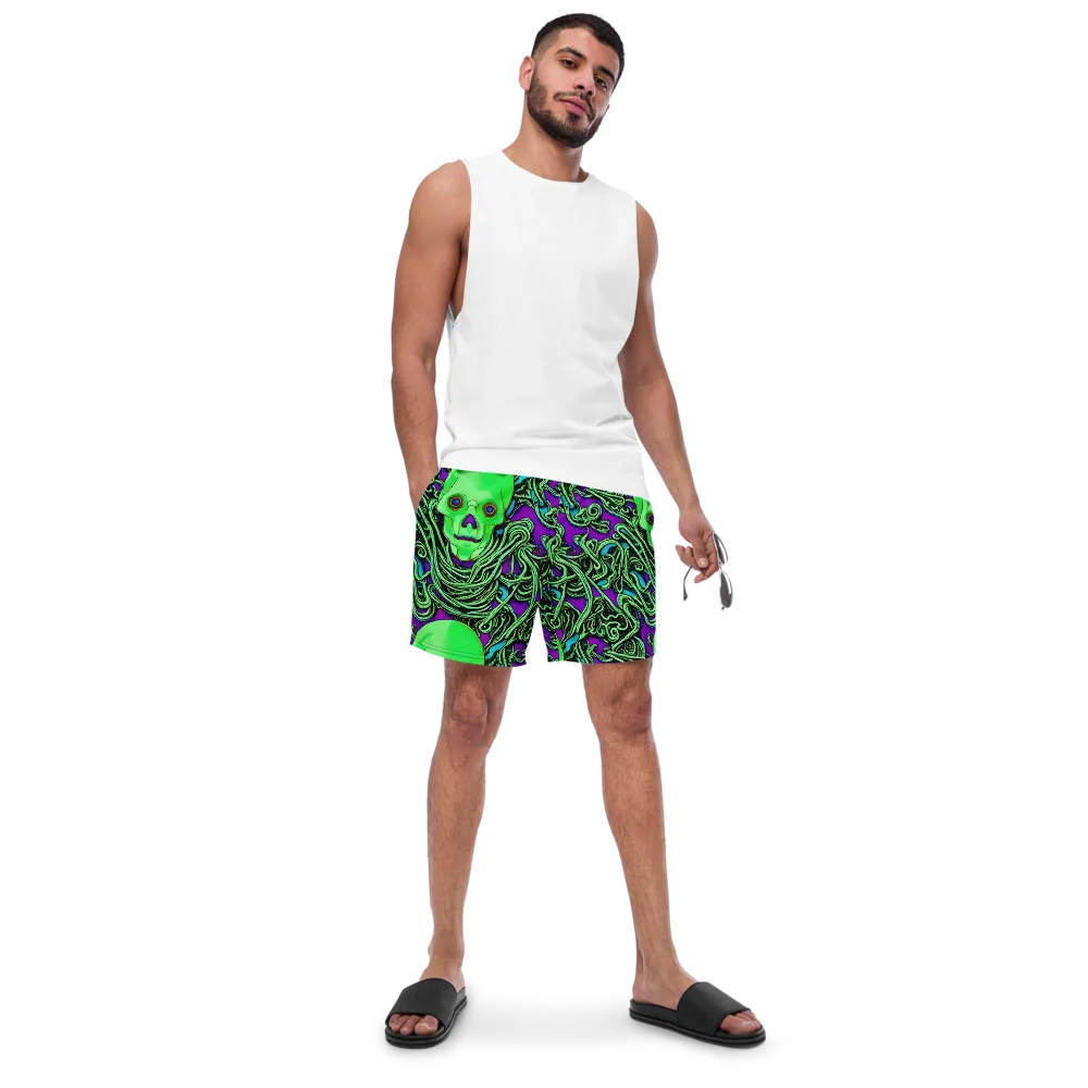 Ghostly Labyrinth on Swim Trunks — Front