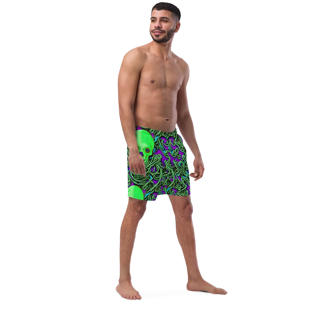 Ghostly Labyrinth on Swim Trunks — Right Front
