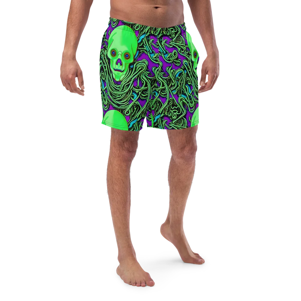 Ghostly Labyrinth on Swim Trunks — Front