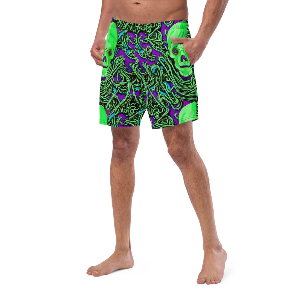 Ghostly Labyrinth on Swim Trunks — Left Front