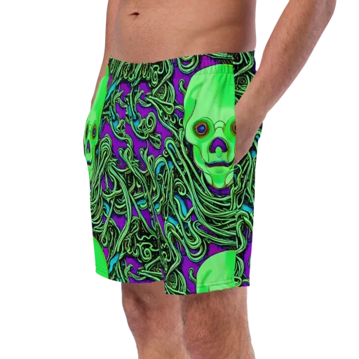 Ghostly Labyrinth on a Swim Trunks