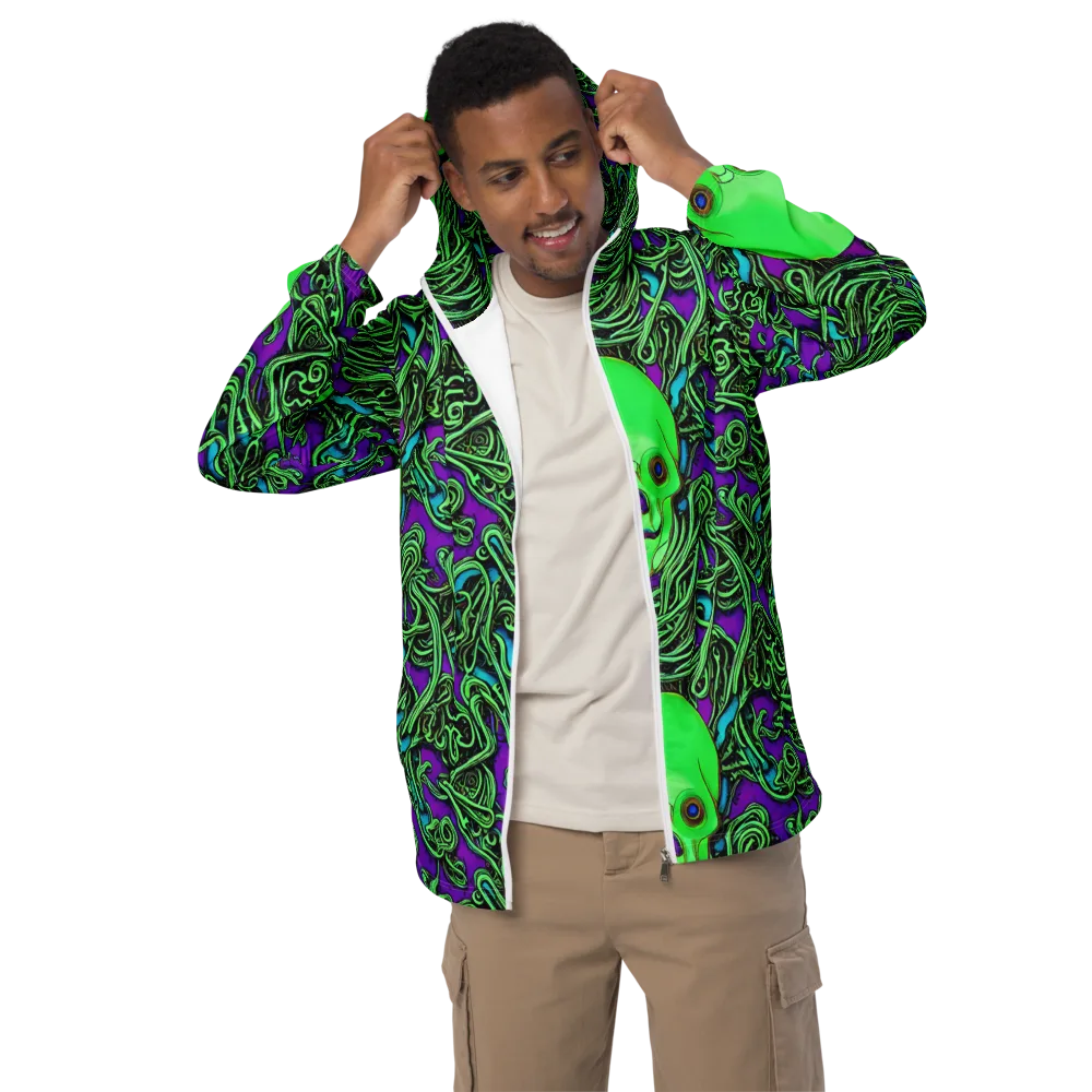 Ghostly Labyrinth on Men's Windbreaker — Front