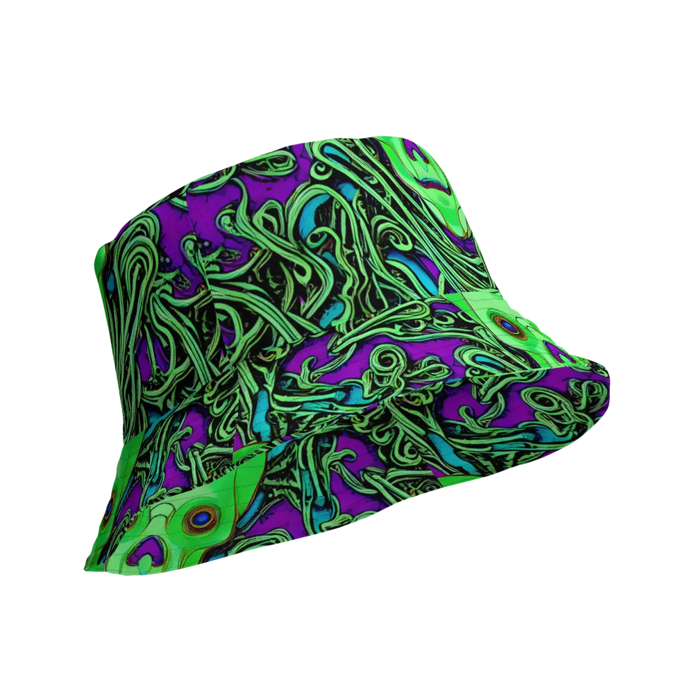 Ghostly Labyrinth on Reversible Bucket Hat — Product details Outside