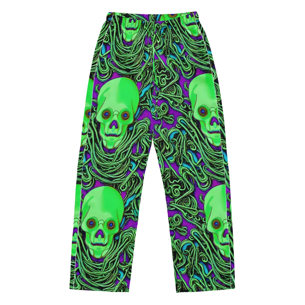 Ghostly Labyrinth on Women's Pajama Pants — Front