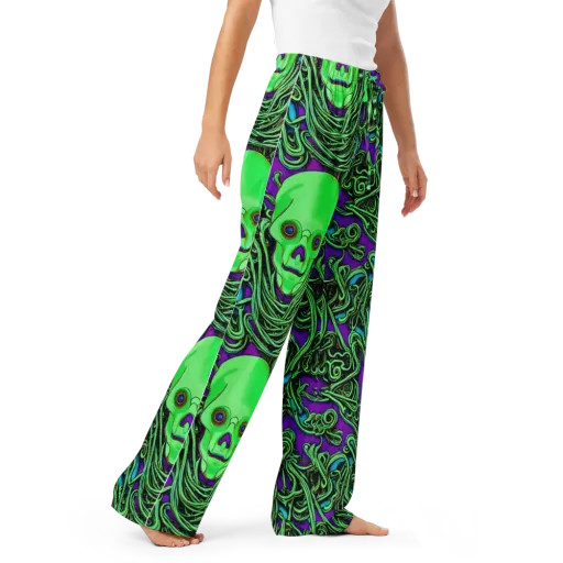 Ghostly Labyrinth on a Women's Pajama Pants