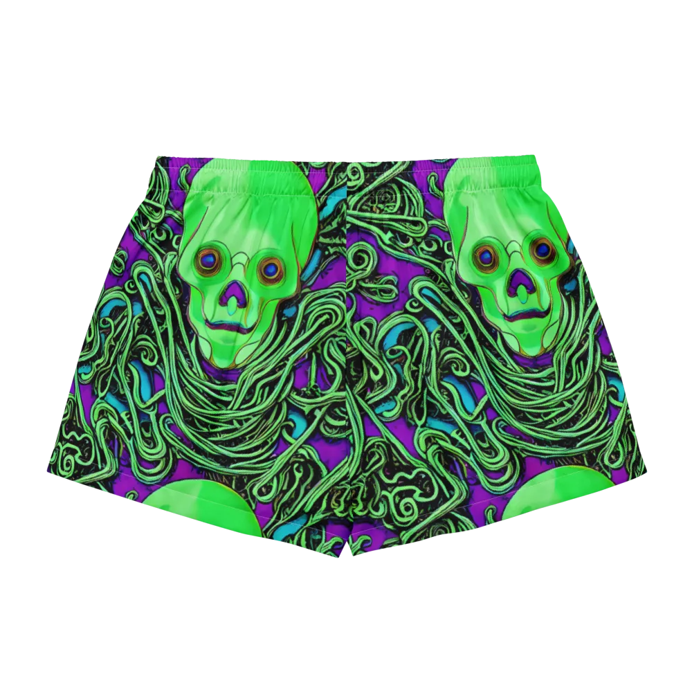 Ghostly Labyrinth on Women's Pajama Shorts — Back