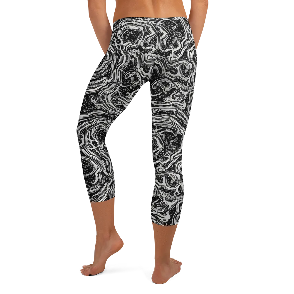 Whirlpool Echo on Capri Leggings — Back