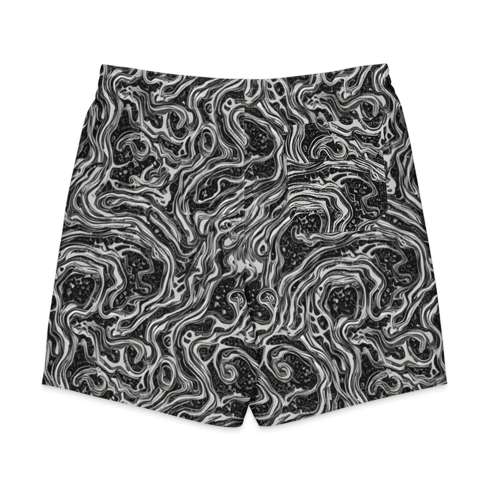 Whirlpool Echo on Men's Board Shorts — Back