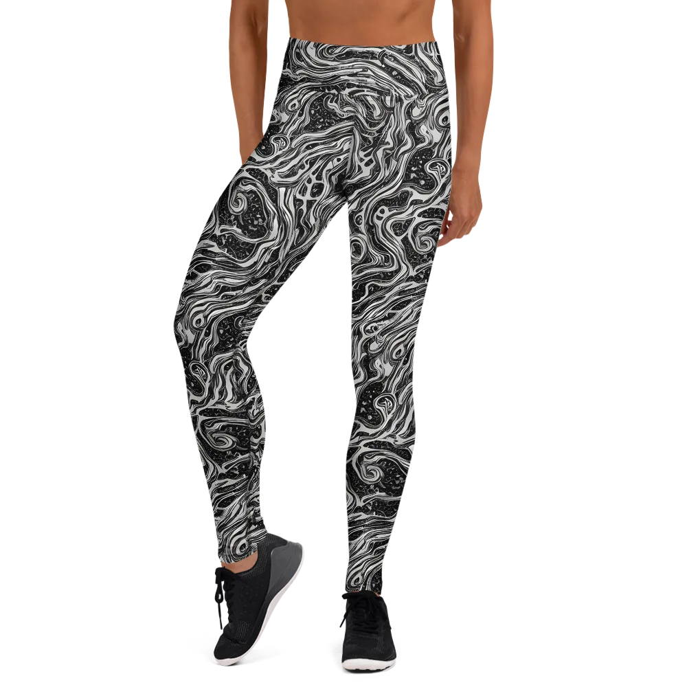 Whirlpool Echo on Yoga Leggings — Front
