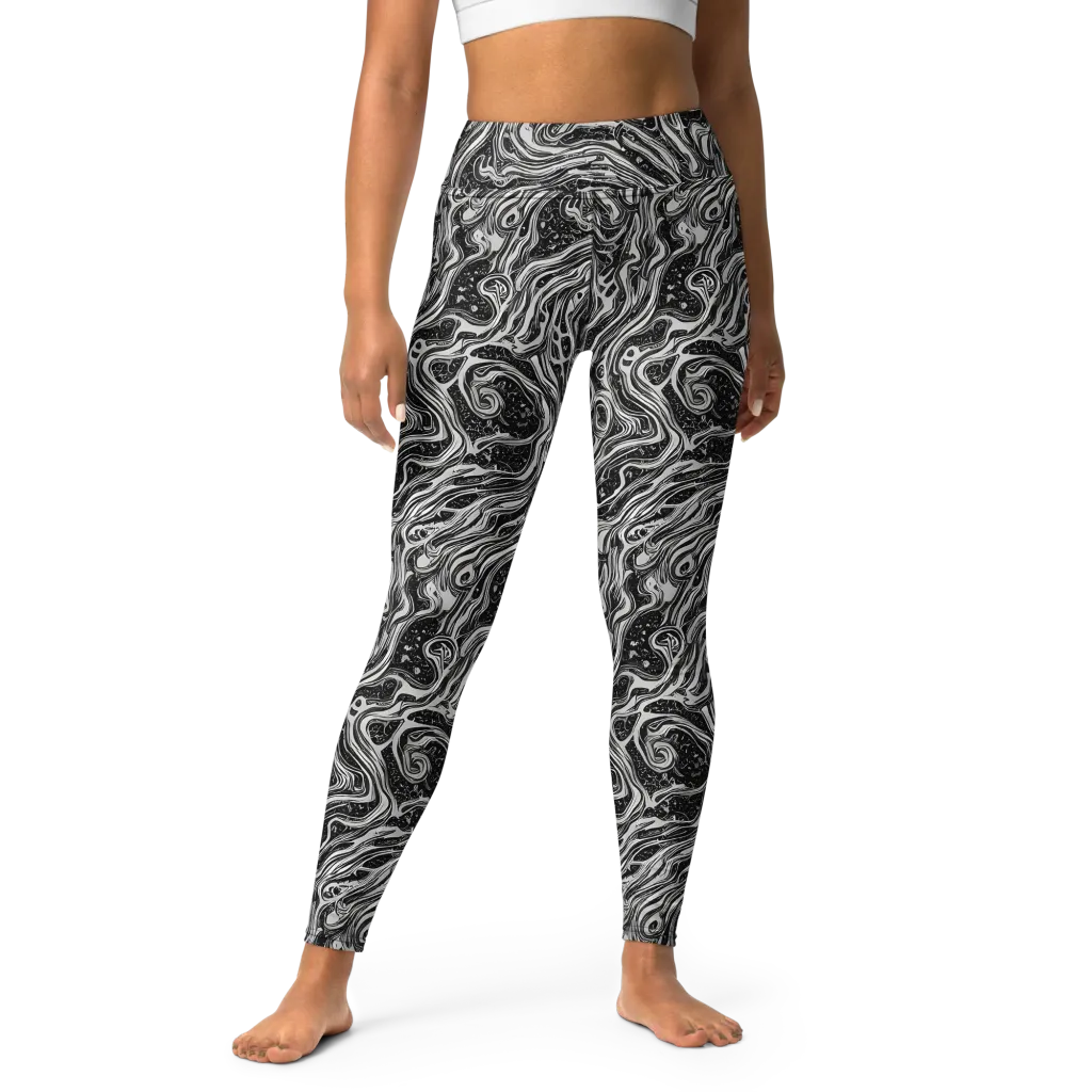 Whirlpool Echo on Yoga Leggings — Front
