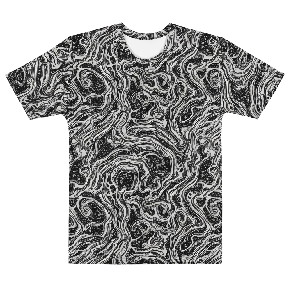 Whirlpool Echo on Men's Cotton Crew Neck T-Shirt — Front