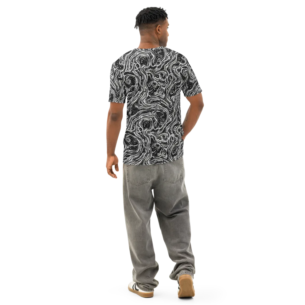 Whirlpool Echo on Men's Cotton Crew Neck T-Shirt — Back