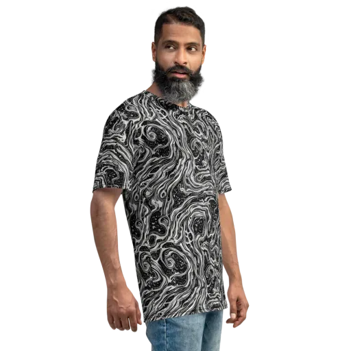 Whirlpool Echo on a Men's Crew Neck T-Shirt