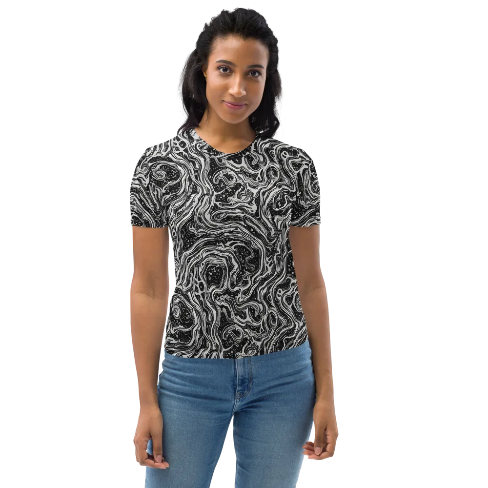 Whirlpool Echo on Women's Crew Neck T-Shirt — Front