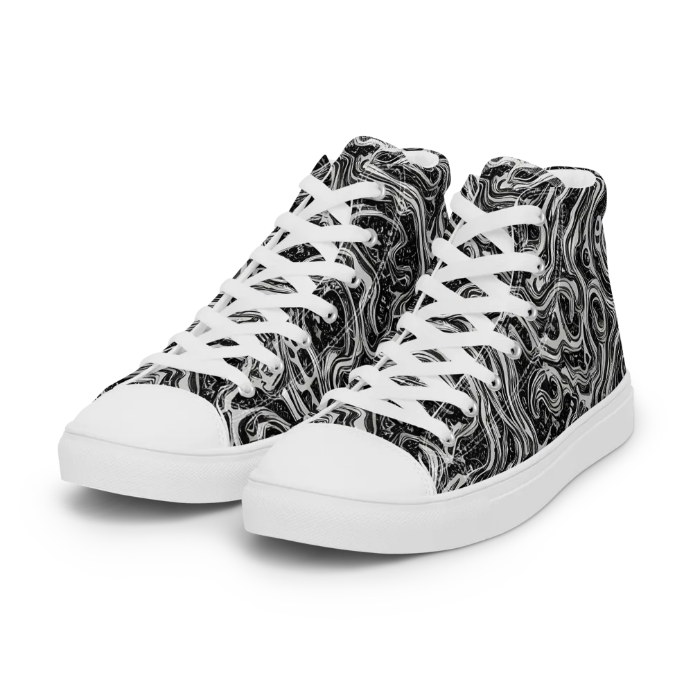 Whirlpool Echo on Women's High Top Canvas Shoes — Left Front