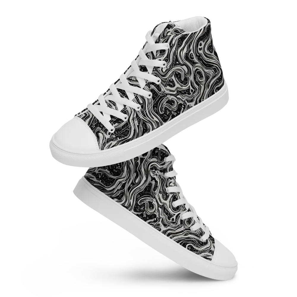 Whirlpool Echo on Women's High Top Canvas Shoes — Front