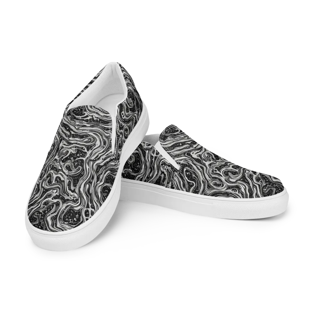 Whirlpool Echo on Men's Slip-On Canvas Shoes — Left Front