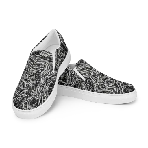 Whirlpool Echo on a Men's Slip-On Canvas Shoes