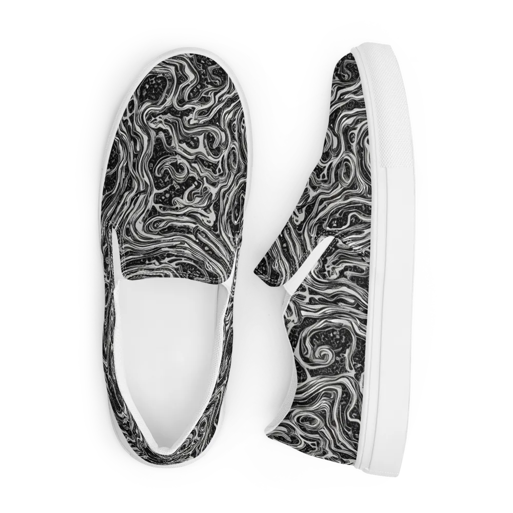 Whirlpool Echo on Men's Slip-On Canvas Shoes — Front