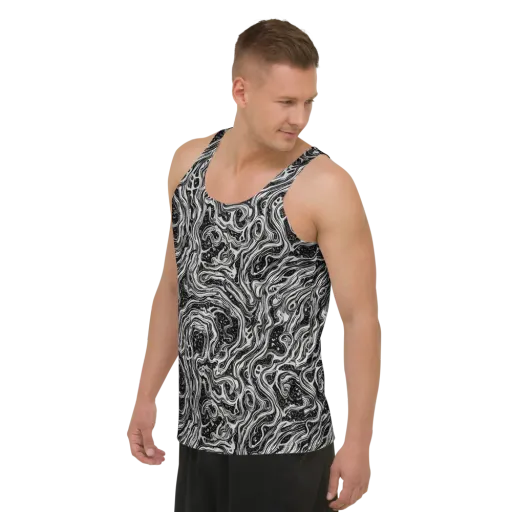 Whirlpool Echo on a Men's Tank Top