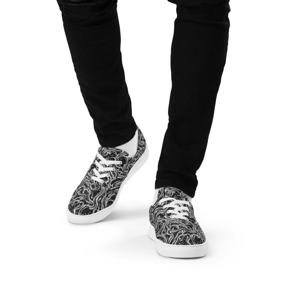 Whirlpool Echo on Men's Lace-Up Canvas Shoes — Front