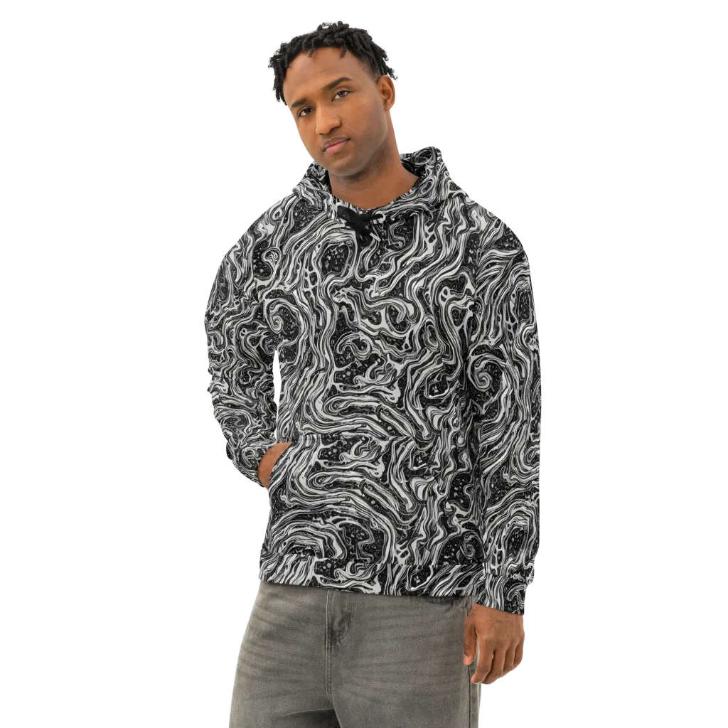 Whirlpool Echo on Cotton Hoodie — Left Front