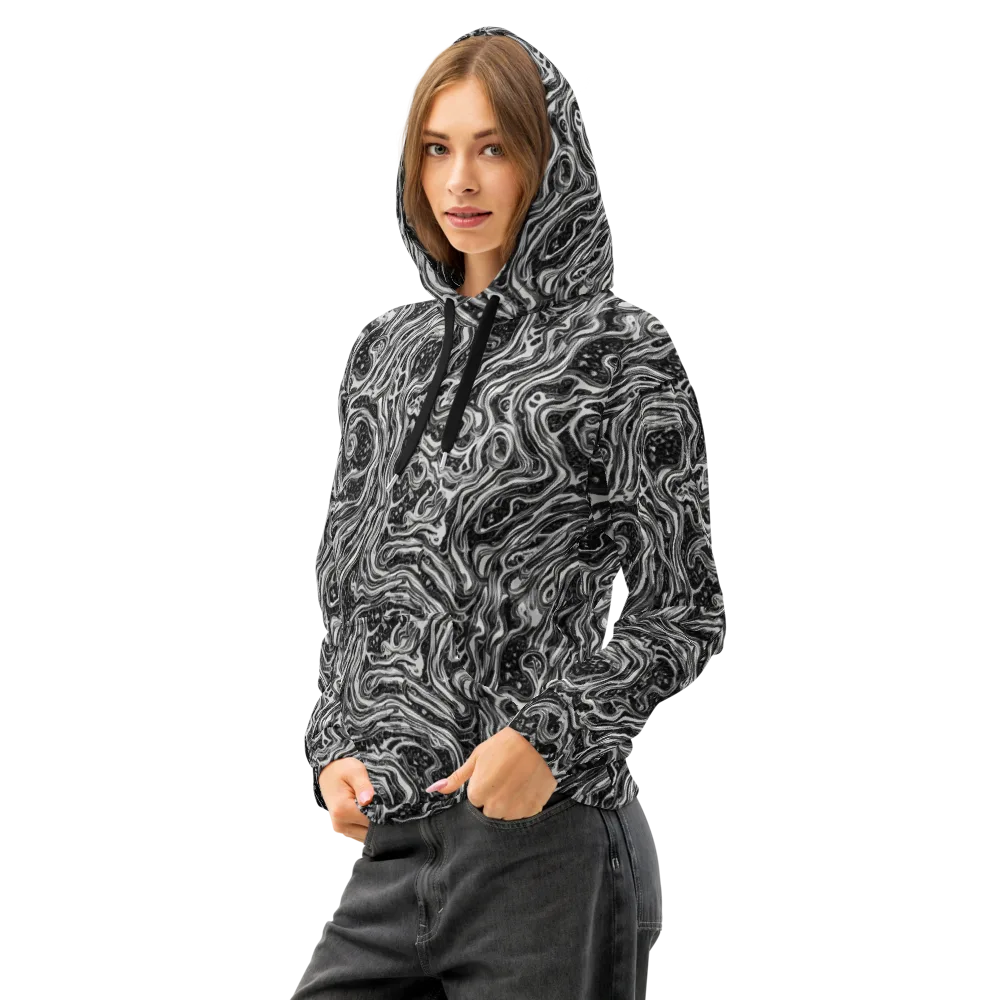 Whirlpool Echo on Cotton Hoodie — Left Front