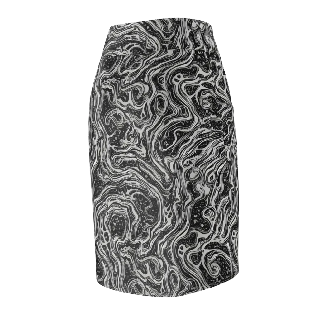 Whirlpool Echo on Pencil Skirt — Back Side