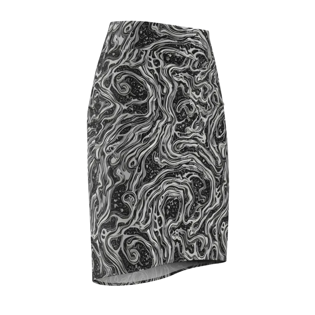 Whirlpool Echo on Pencil Skirt — Front Side