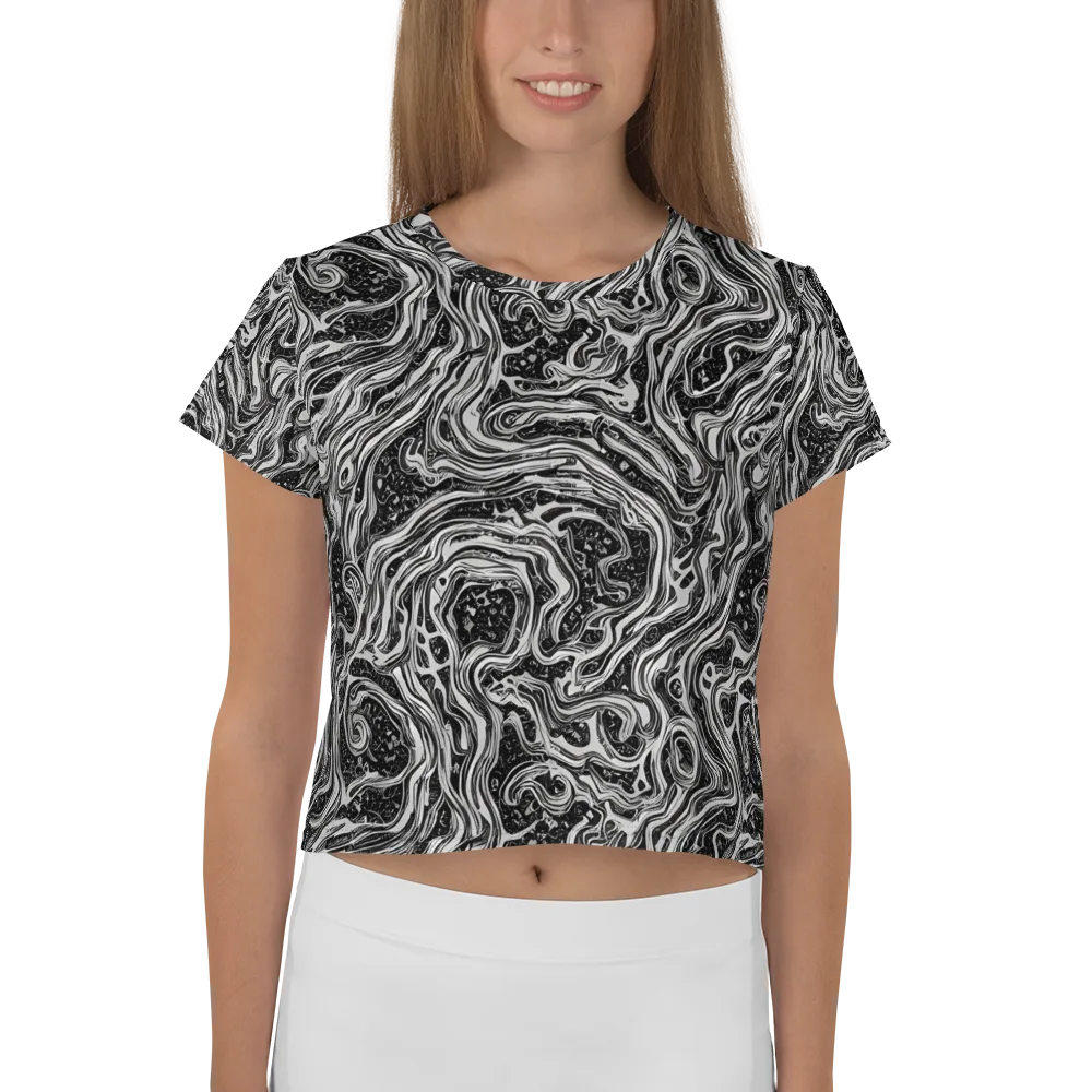 Whirlpool Echo on Crop Tee — Front