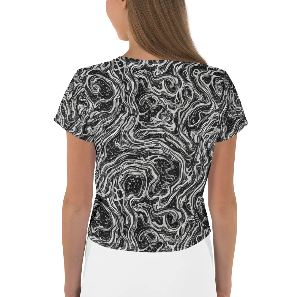 Whirlpool Echo on Crop Tee — Back