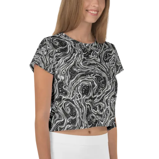 Whirlpool Echo on a Crop Tee