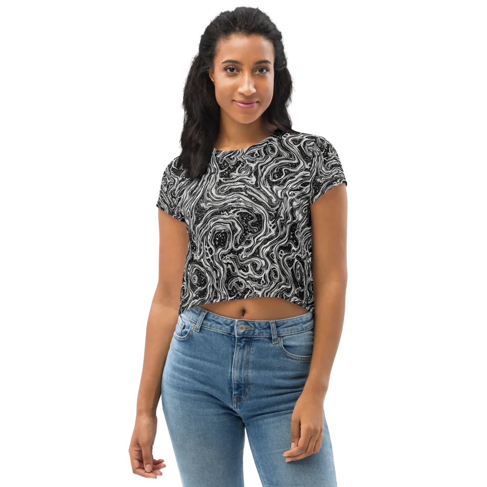 Whirlpool Echo on Crop Tee — Front