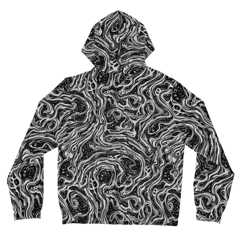 Whirlpool Echo on Women's Full-Zip Hoodie — Back