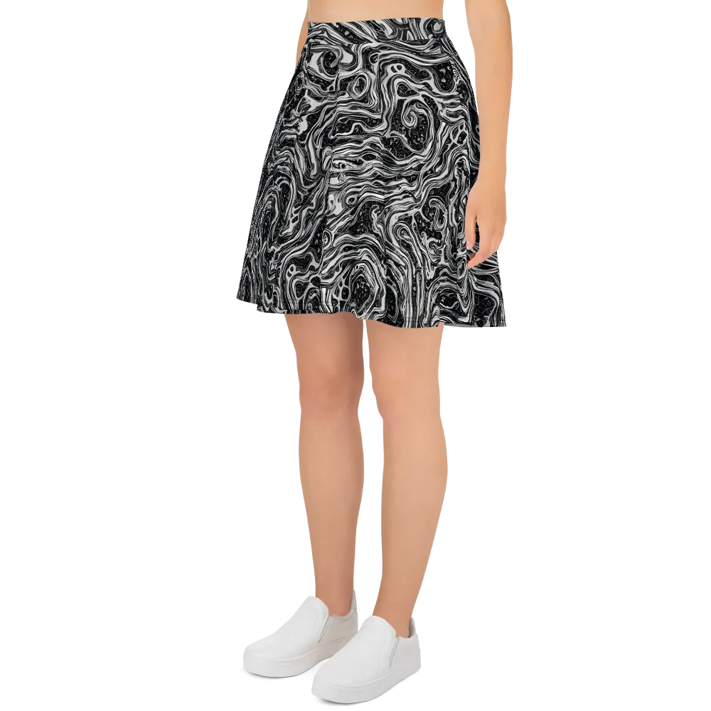 Whirlpool Echo on Skater Skirt — Left