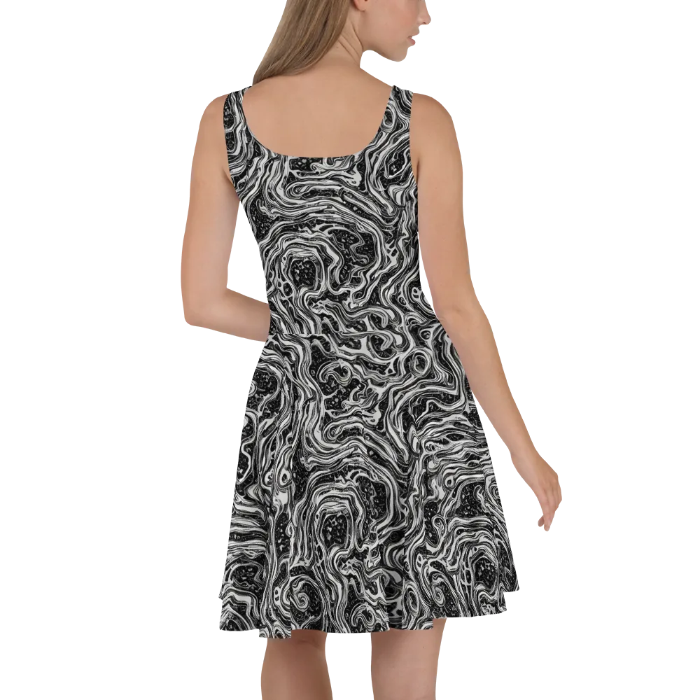 Whirlpool Echo on Skater Dress — Back