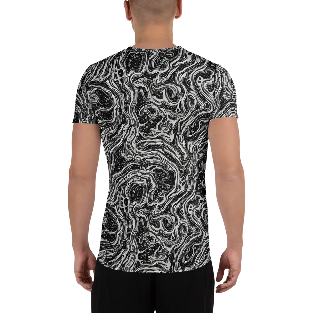Whirlpool Echo on Men's Athletic T-Shirt — Back