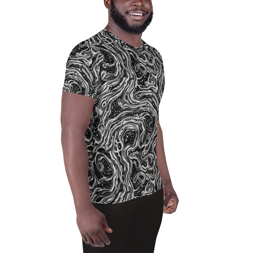 Whirlpool Echo on Men's Athletic T-Shirt — Right