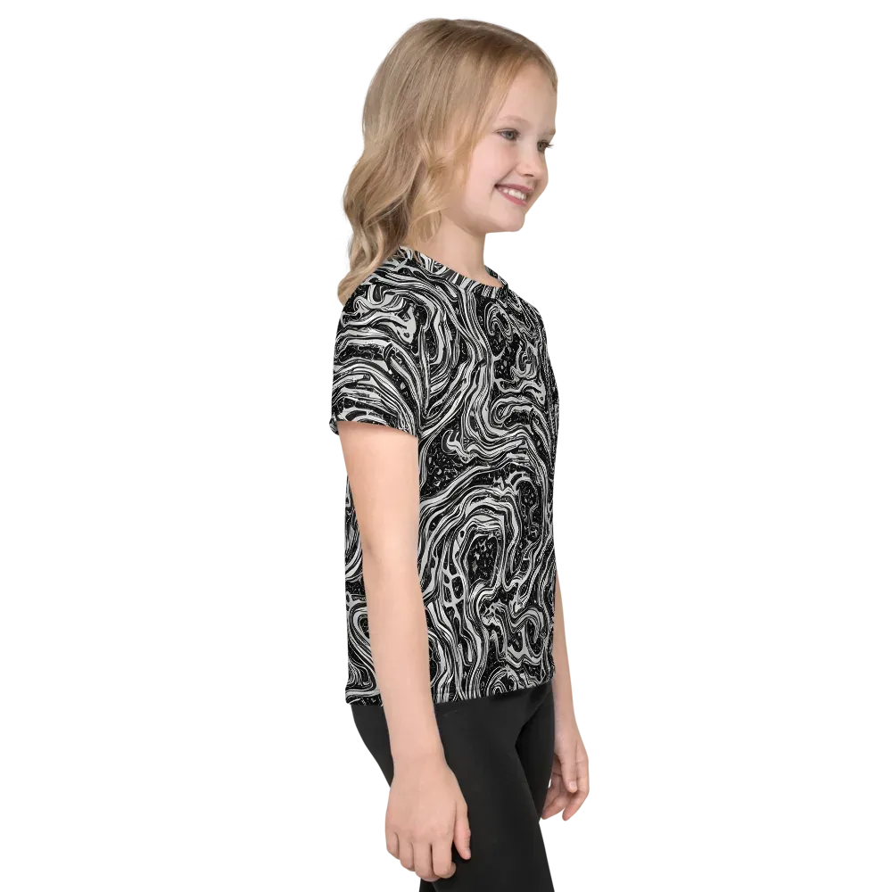 Whirlpool Echo on Kids Crew Neck T-Shirt — Right