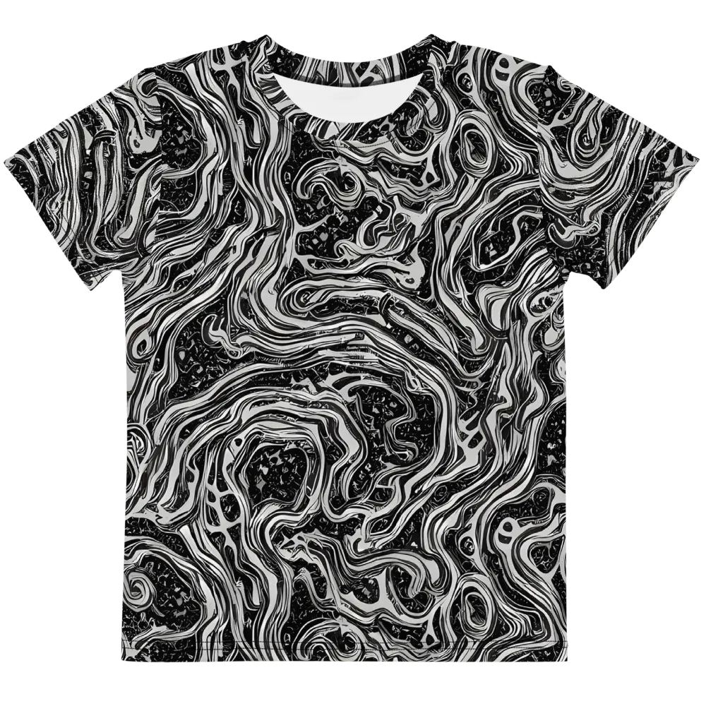 Whirlpool Echo on Kids Crew Neck T-Shirt — Front