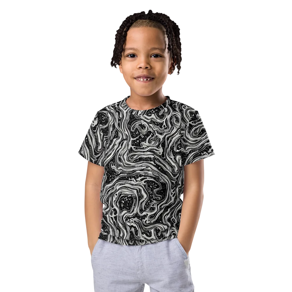 Whirlpool Echo on Kids Crew Neck T-Shirt — Front