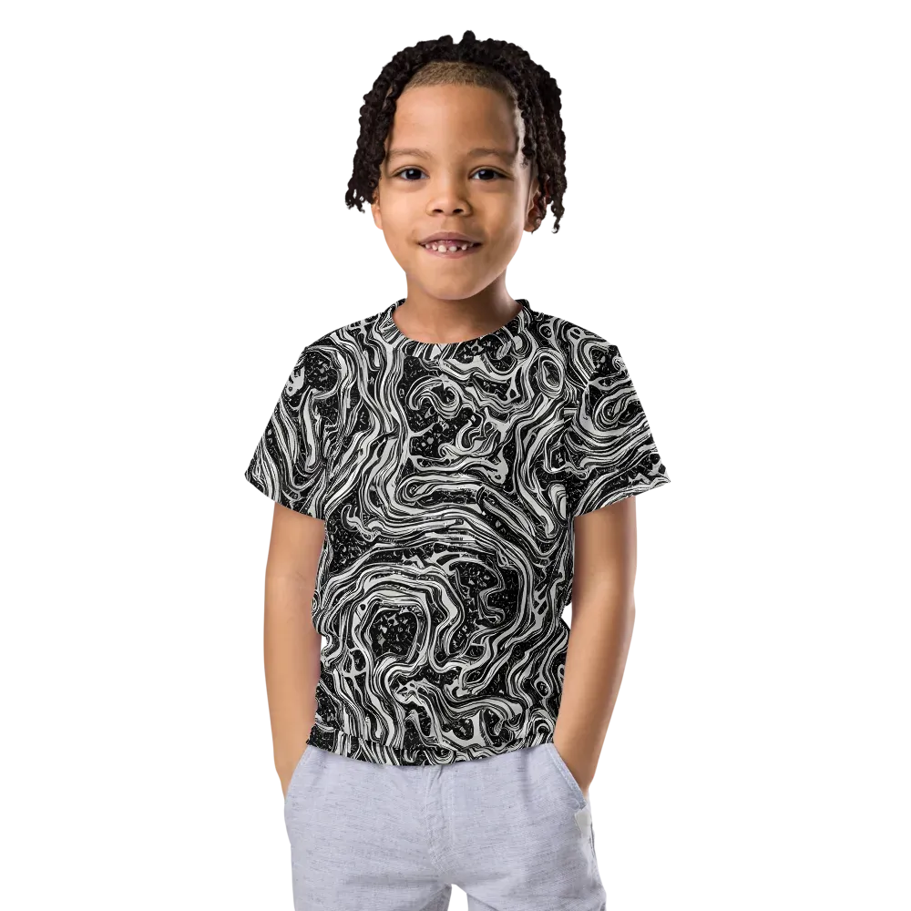 Whirlpool Echo on Kids Crew Neck T-Shirt — Front
