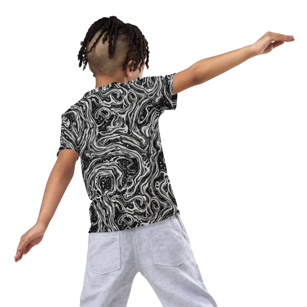 Whirlpool Echo on Kids Crew Neck T-Shirt — Back
