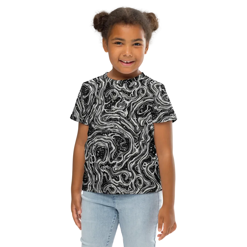 Whirlpool Echo on Kids Crew Neck T-Shirt — Front