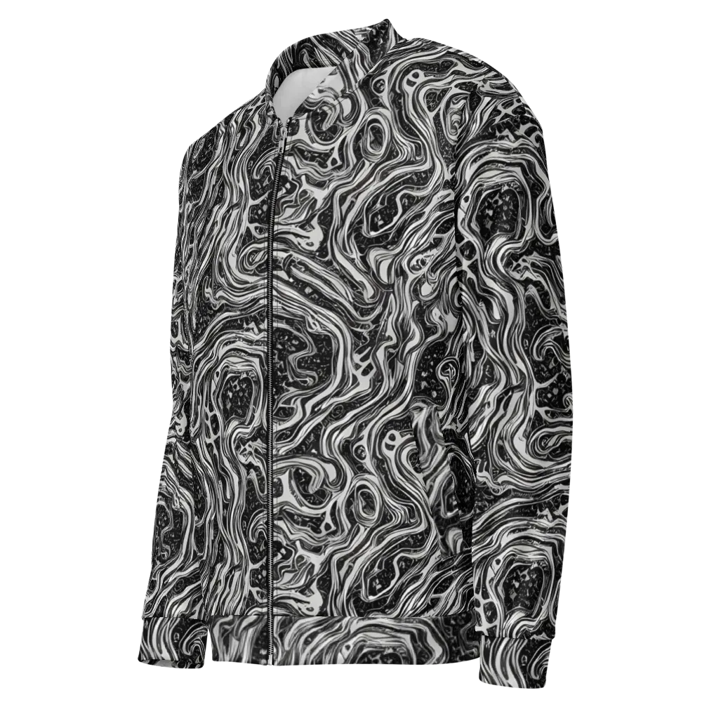 Whirlpool Echo on Bomber Jacket — Left Front