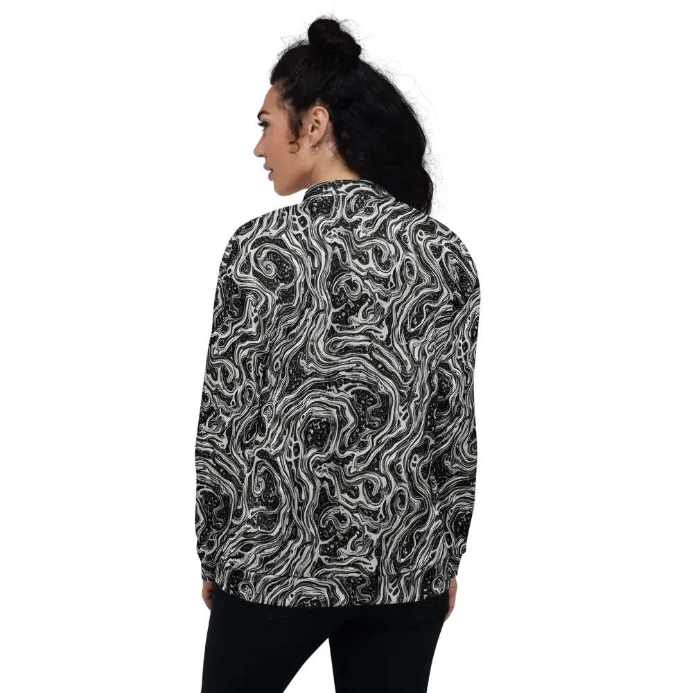 Whirlpool Echo on Bomber Jacket — Back