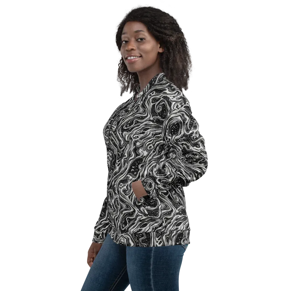 Whirlpool Echo on Bomber Jacket — Left
